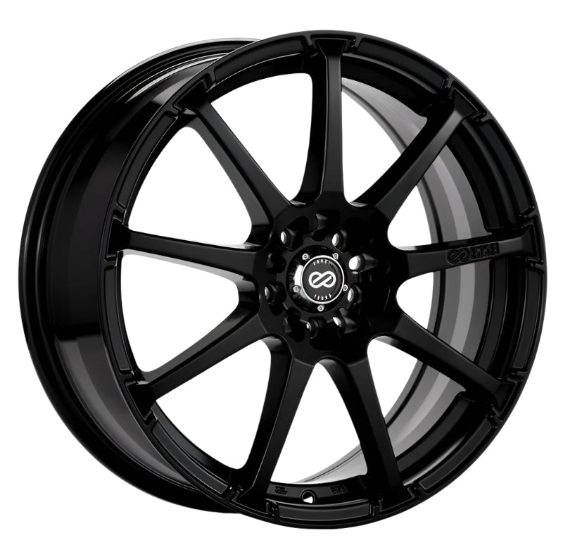 Enkei EDR9 15x6.5 4x100/114.3 38mm Offset 72.6 Bore Diameter Black Wheel - Enkei 441-565-0138BK
