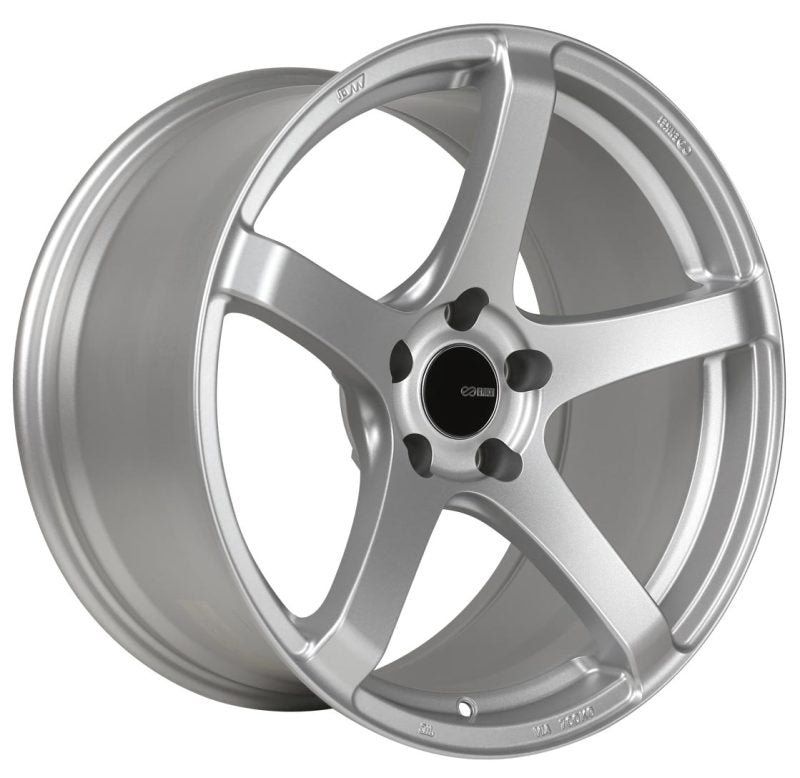 Enkei Kojin 18x8 40mm Offset 5x114.3 Bolt Pattern 72.6mm Bore Dia Matte Silver Wheel - Black Ops Auto Works