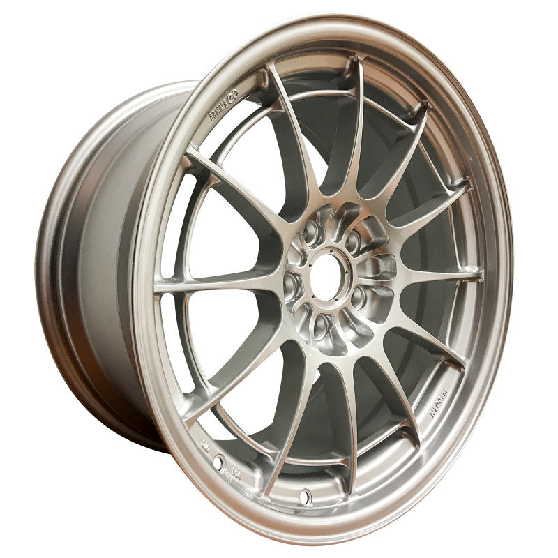 Enkei NT03+M 18x9.5 5x108 40mm Offset 72.6mm Bore F1 Silver Wheel (MIN ORDER QTY 40) - Black Ops Auto Works