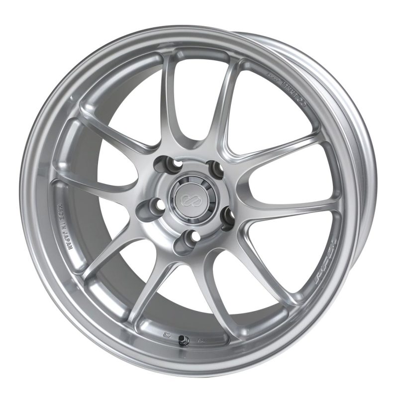 Enkei PF01 17x8 5x114.3 50mm offset Silver Wheel 05-10 Subaru STI - Black Ops Auto Works
