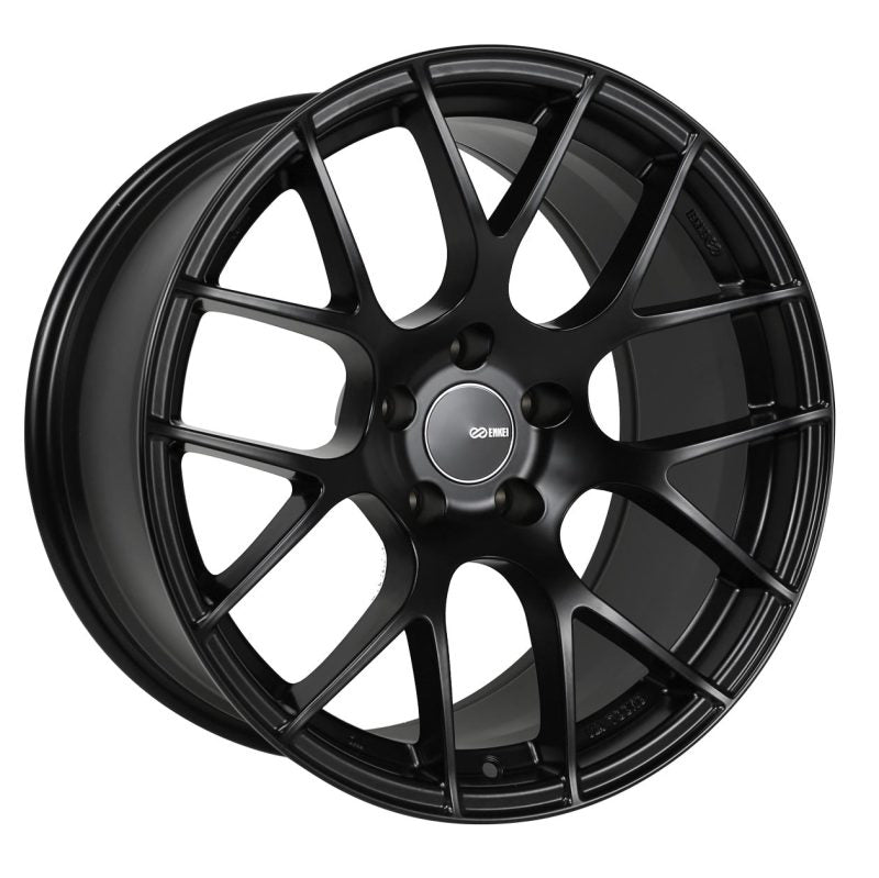 Enkei Raijin 18x9.5 35mm Offset 5x120 Bolt Pattern 72.6 Bore Diameter Matte Black Wheel - Black Ops Auto Works