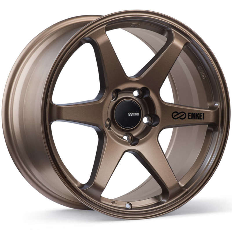 Enkei T6R 18x8.5 45mm Offset 5x100 Bolt Pattern 72.6 Bore Matte Bronze Wheel - Black Ops Auto Works