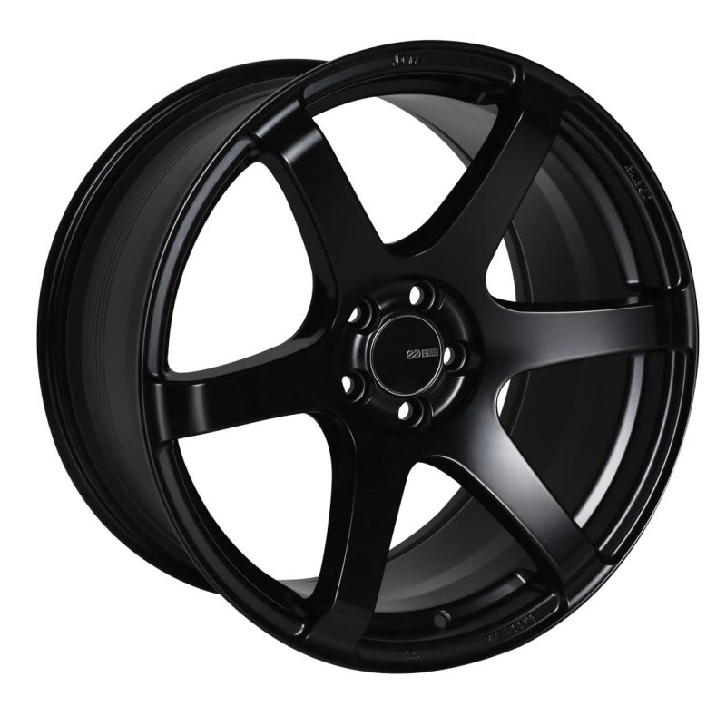 Enkei T6S 17x8 45mm Offset 5x100 Bolt Pattern 72.6 Bore Matte Black Wheel - Black Ops Auto Works