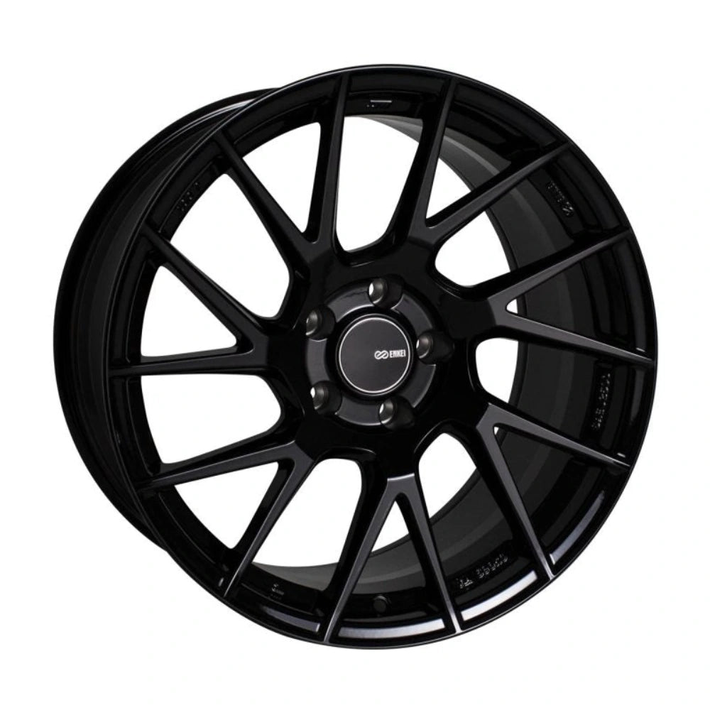 Enkei TM7 18x8.5 Wheel - 5x114.3, +38 mm, Gloss Black - Enkei 507-885-6538BK