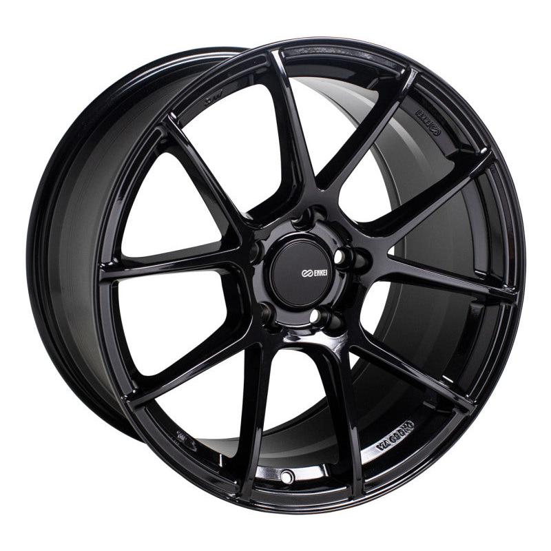 Enkei Enkei TS-V 18x8.5 40mm Offset 5x108 72.6mm Bore Gloss Black Wheel
