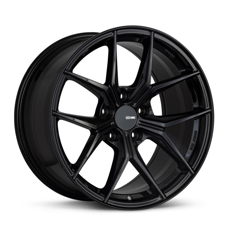 Enkei TSR-X 18x8.5 38mm Offset 5x114.3 BK 72.6mm Bore Gloss Black - Black Ops Auto Works