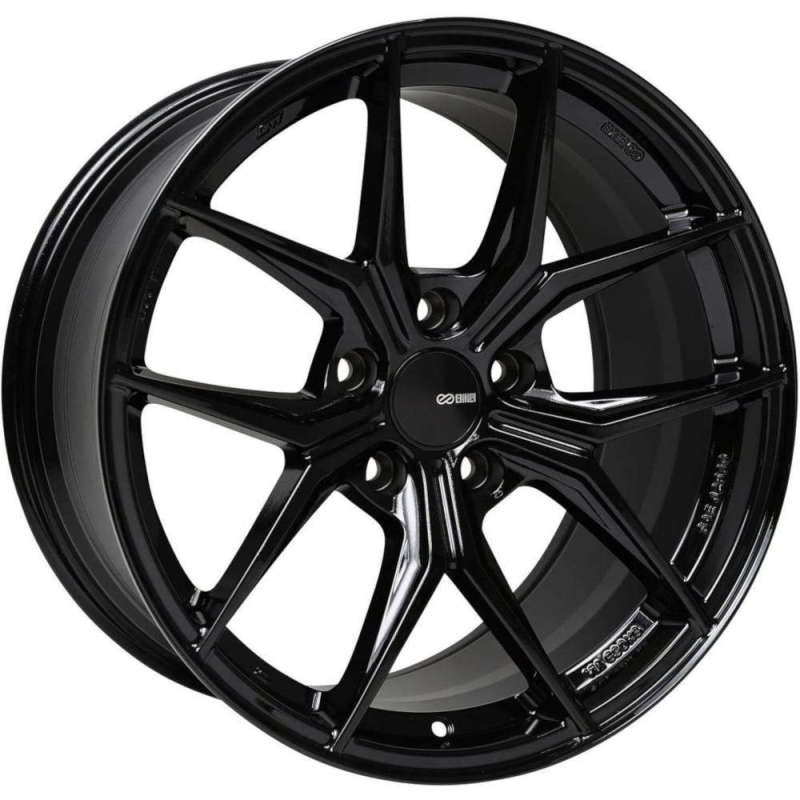 Enkei TSR-X 20x9.5 40mm Offset 5x114.3 BP Gloss Black Wheel - Black Ops Auto Works