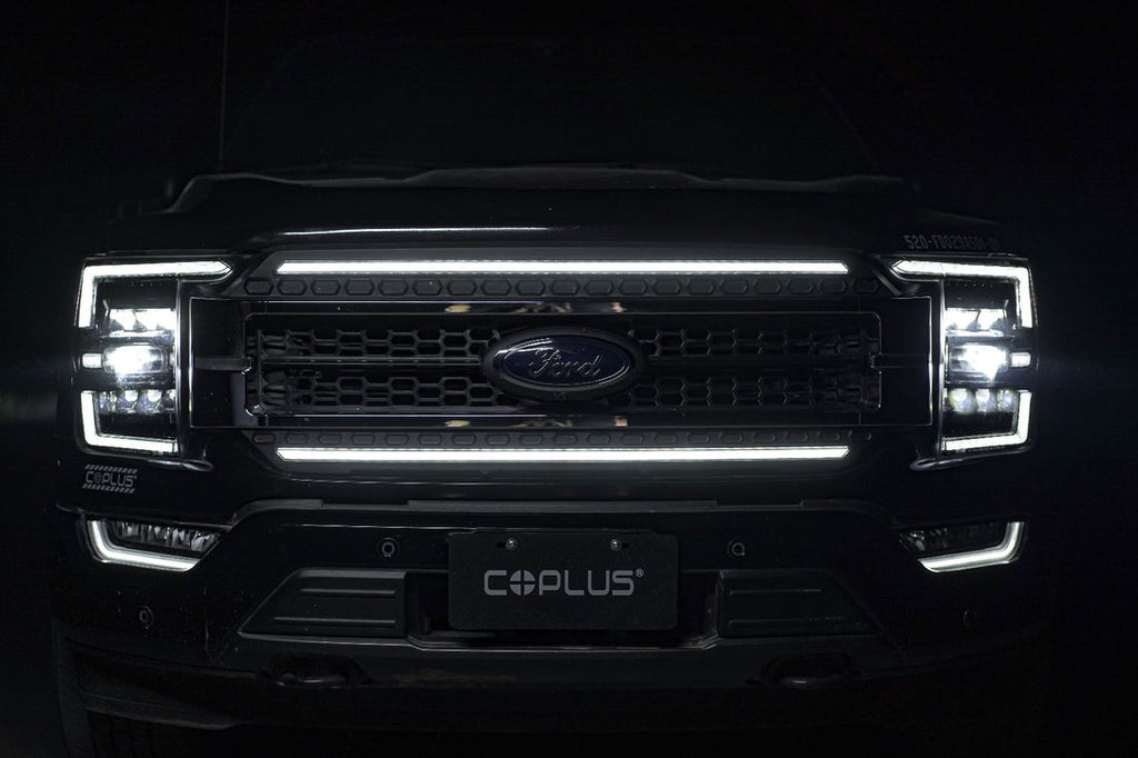 Essential Series LED DRL Grille 2021-23 Ford F-150 - Black Ops Auto Works