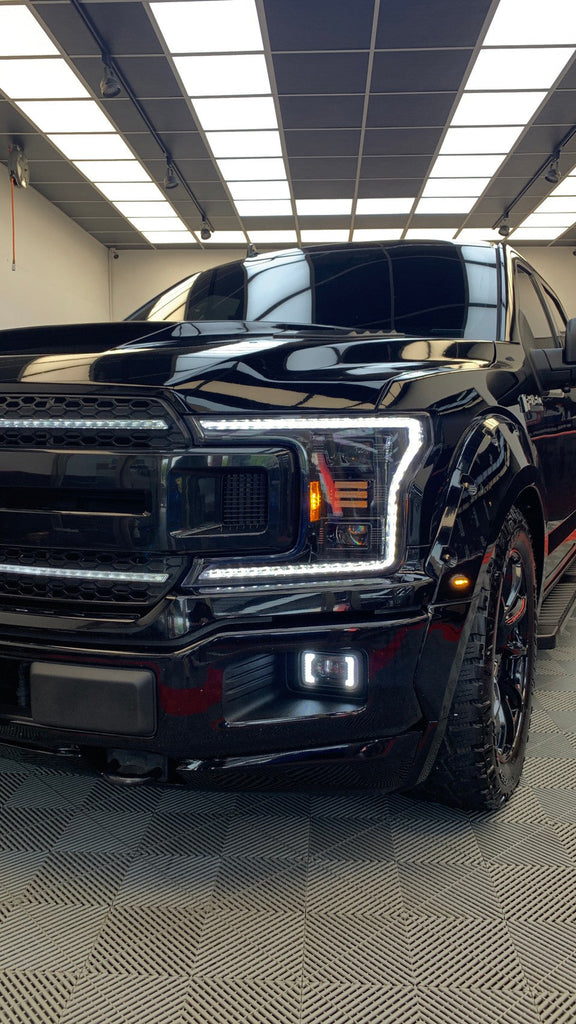 Essential Series LED Projector Headlights w/ LED DRL 18-20 Ford F-150 - Black Ops Auto Works