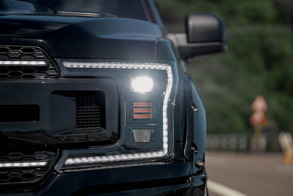 Essential Series LED Projector Headlights w/ LED DRL 18-20 Ford F-150 - Black Ops Auto Works