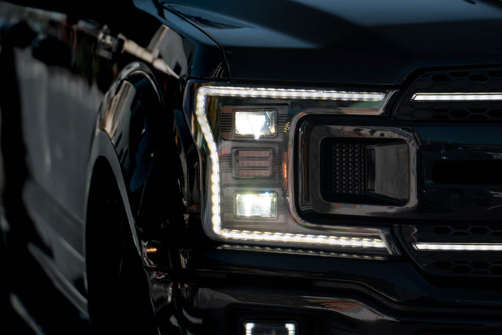 Essential Series LED Projector Headlights w/ LED DRL 18-20 Ford F-150 - Black Ops Auto Works