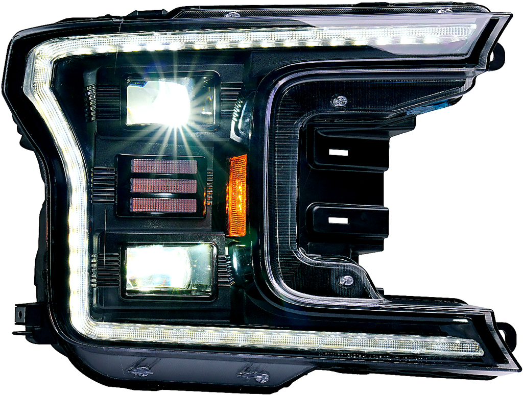 Essential Series LED Projector Headlights w/ LED DRL 18-20 Ford F-150 - Black Ops Auto Works