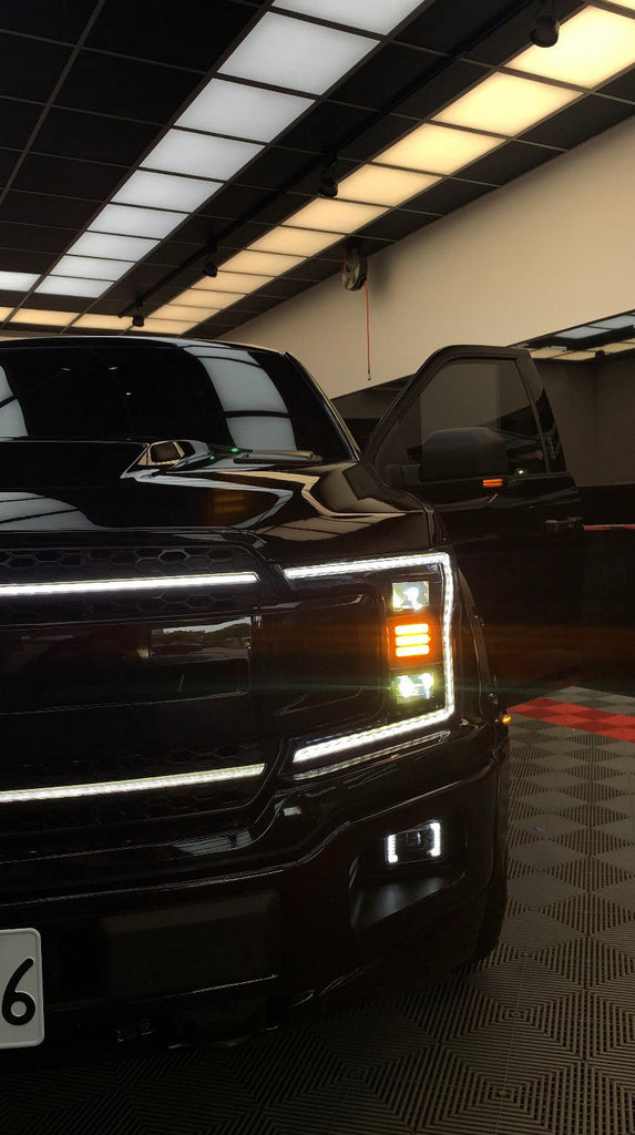 Essential Series LED Projector Headlights w/ LED DRL 18-20 Ford F-150 - Black Ops Auto Works