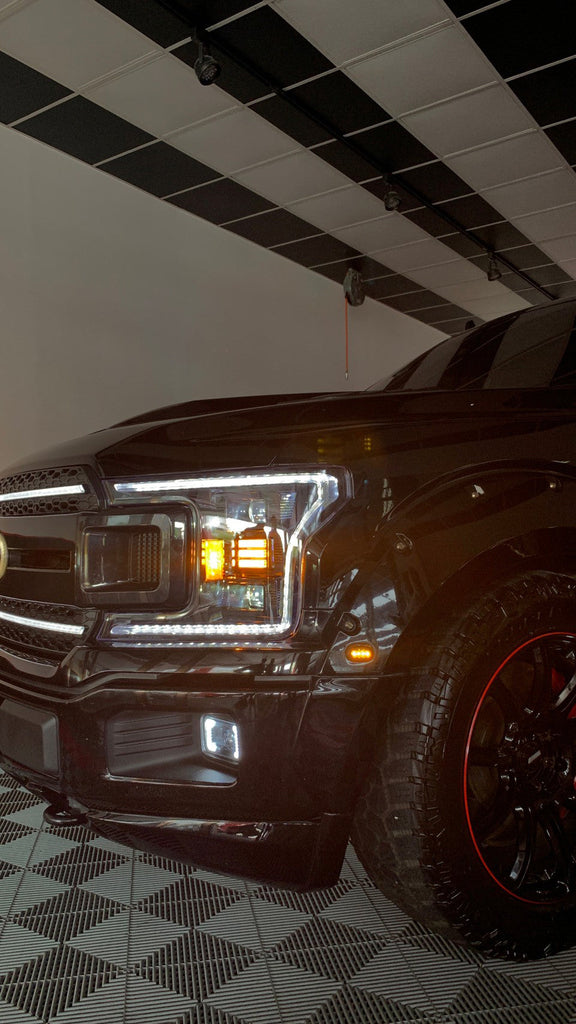Essential Series LED Projector Headlights w/ LED DRL 18-20 Ford F-150 - Black Ops Auto Works