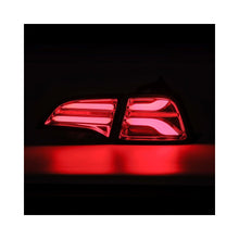 Load image into Gallery viewer, AlphaRex 17-22 Tesla Model 3 PRO-Series LED Tail Lights Red Smoke w/Seq Sig - AlphaRex 601020