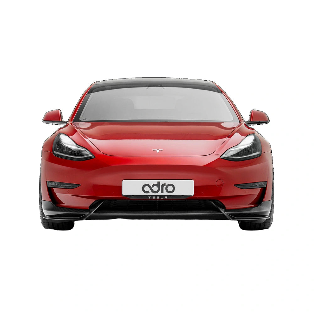 Tesla Model 3 Prepreg Carbon Fiber Front Lip - ADRO A15A10-1201