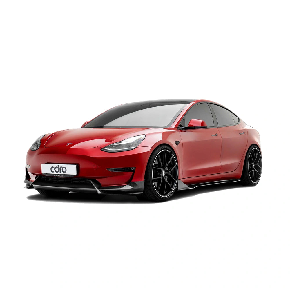 Tesla Model 3 Prepreg Carbon Fiber Front Lip - ADRO A15A10-1201