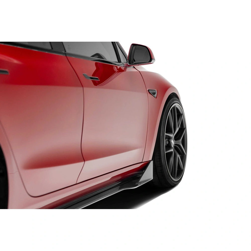 Tesla Model 3 Prepreg Carbon Fiber Side Skirts - ADRO A15A10-1401