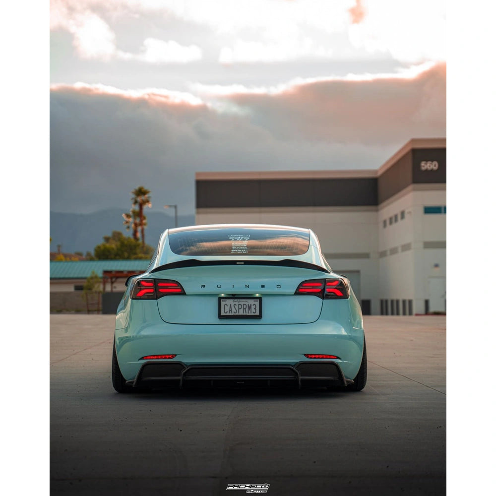 ADRO Tesla Model 3 Carbon Fiber Rear Spoiler V2 - Black Ops Auto Works