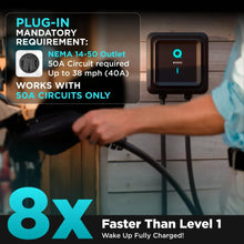 Load image into Gallery viewer, EVIQO 40A 9.6kW Level 2 Tesla charger for overnight home charging