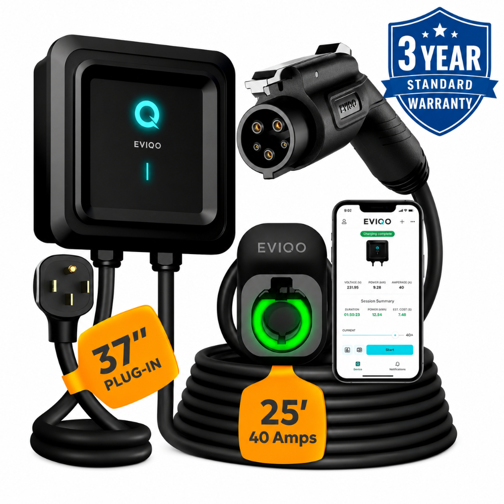 EVIQO J1772 home EV charging station for Level 2 electric vehicle charging