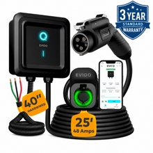 Load image into Gallery viewer, EVIQO Level 2 48A hardwired J1772 EV charger for non-Tesla electric vehicles