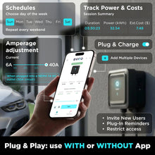 Load image into Gallery viewer, EVIQO NACS EV charger with extra-long 25 foot charging cable