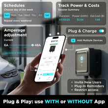 Load image into Gallery viewer, EVIQO NACS EV charger with extra-long 25 foot charging cable