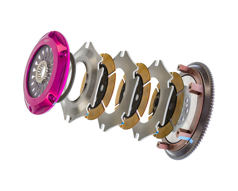Exedy Exedy 1996-1996 Mitsubishi Lancer Evolution IV L4 Hyper Triple Cerametallic Clutch Rigid Pull Type