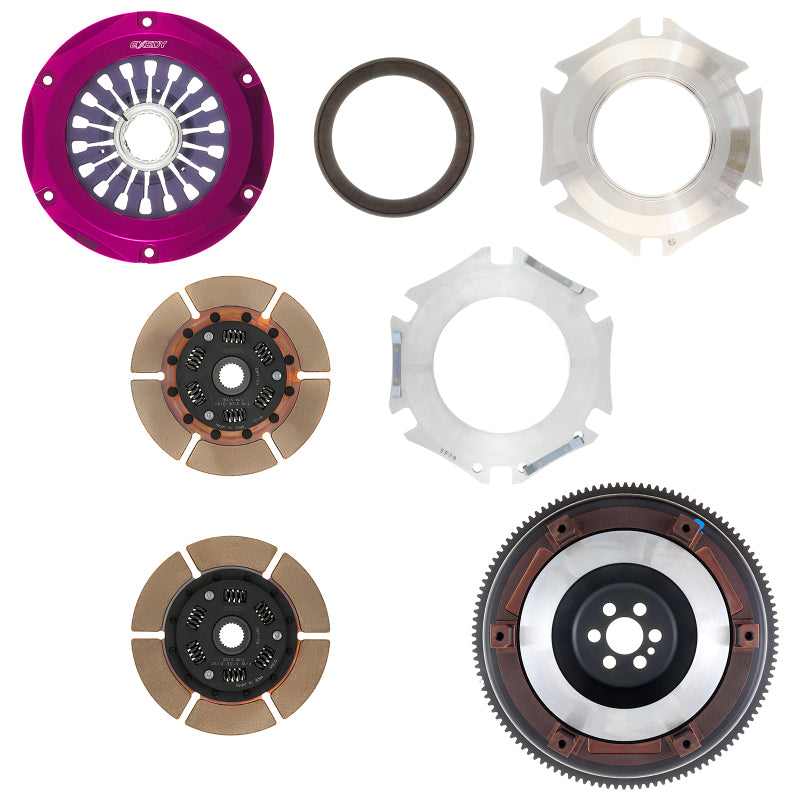 Exedy Exedy 1999-2002 Nissan Skyline GTR L6 Hyper Twin Cerametallic Clutch Sprung Center Disc Pull Type