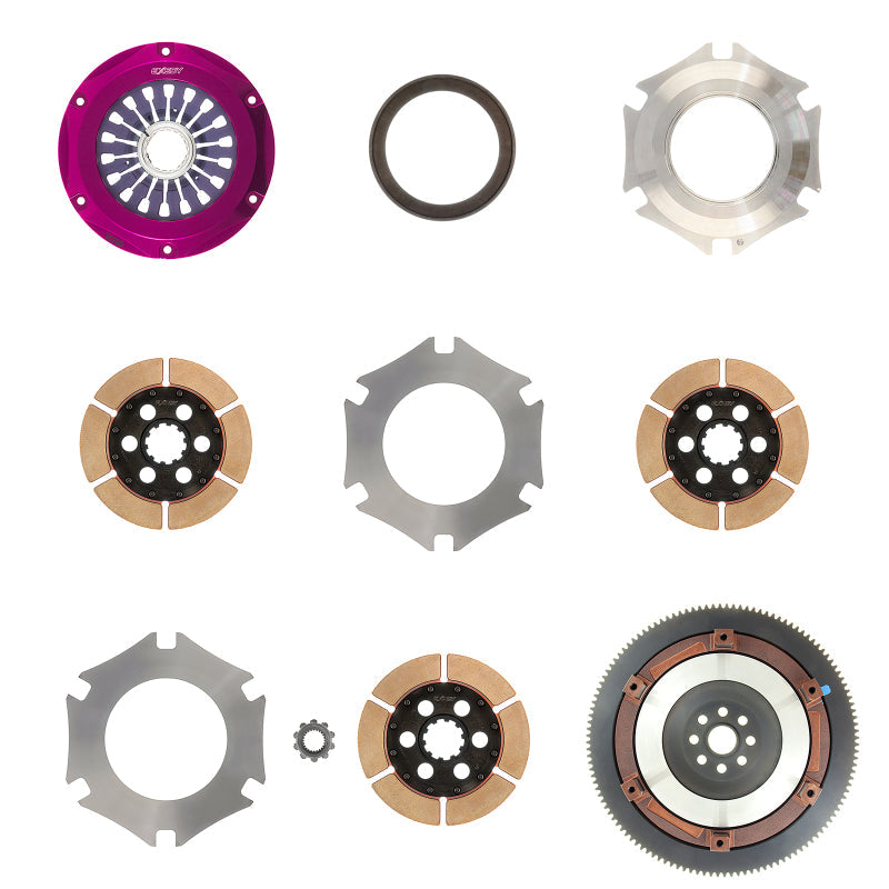 Exedy Exedy 2004-2014 Subaru Impreza WRX STI H4 Hyper Triple Cerametallic Clutch Rigid Disc Pull Type