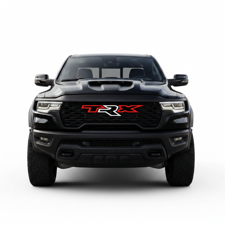 Exotic Innovations 2027+ RAM 1500 SRT TRX grille replacement badge
