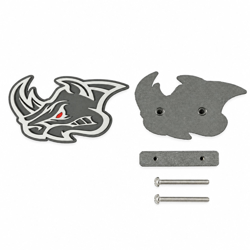 Angry Rhino Grille Badge | Custom Color & Carbon Fiber — Exotic Innovations product image 1