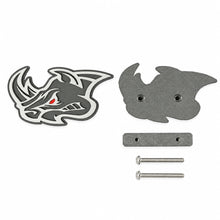 Load image into Gallery viewer, Angry Rhino Grille Badge | Custom Color &amp; Carbon Fiber — Exotic Innovations product image 1