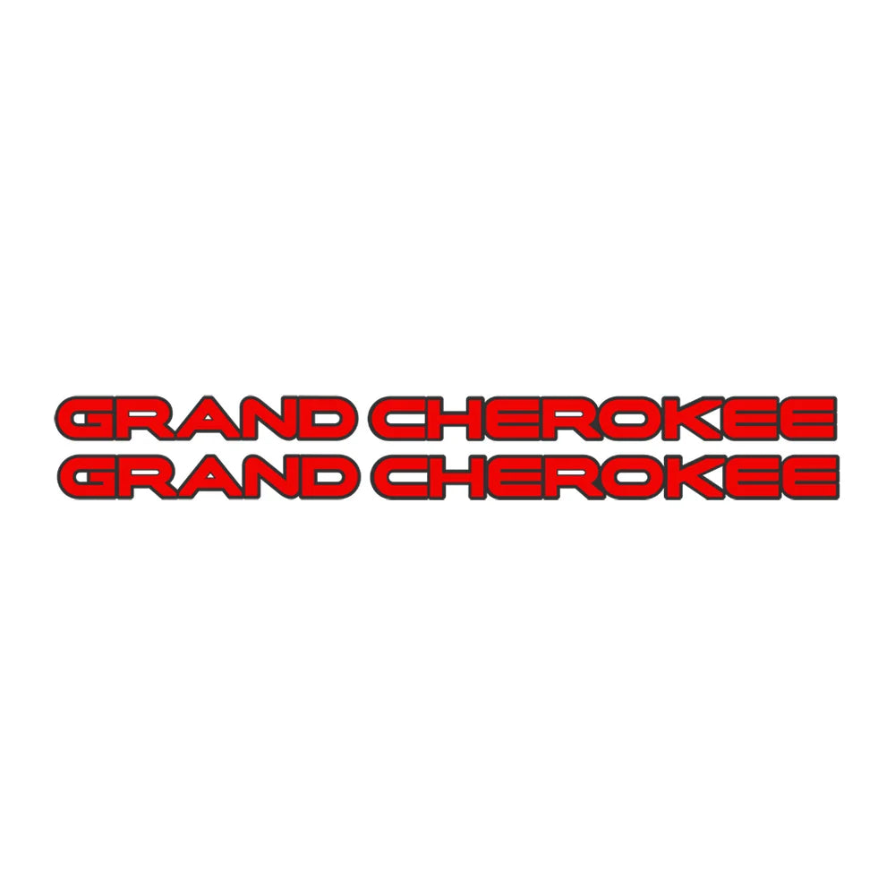 Exotic Innovations Grand Cherokee door badge pair for Jeep Grand Cherokee Trackhawk