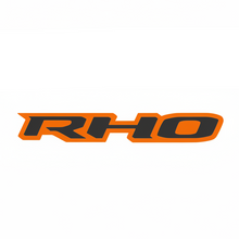 Load image into Gallery viewer, Exotic Innovations RHO OEM style badge in orange and black