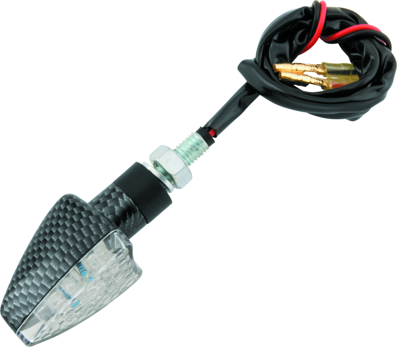 BKM266224-BikeMaster LED Narrow Arrow Pair Carbon-Sidemarkers & Indicators-Bike Master