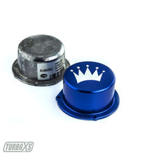 Load image into Gallery viewer, Turbo XS 15-16 Subaru WRX Billet Aluminum Vacuum Pump Cover - Blue-Engine Covers-Turbo XS