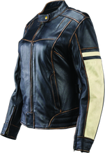 Load image into Gallery viewer, RIV094388-River Road Dame Vintage Leather Jacket Black Womens - Small-Jackets - Leather-River Road