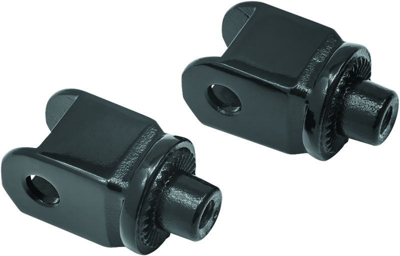 KUR8863-Kuryakyn Splined Adapter Honda Gloss Black-Footpegs-Kuryakyn