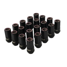 Load image into Gallery viewer, WHMHR5007BR-Wheel Mate Muteki HR50 Open End Lug Nuts - Black w/ Red Ring 14x1.50-Lug Nuts-Wheel Mate