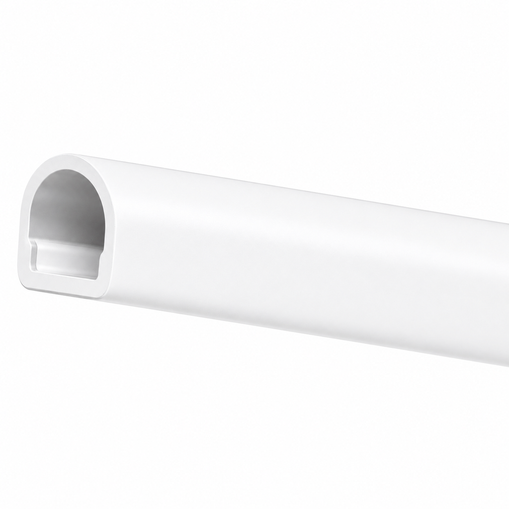 F-150 Oxford White door edge trim with factory color matched exterior protection