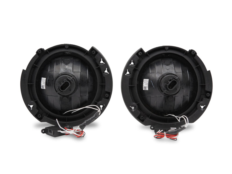 RAXJ121871-Raxiom 07-18 Jeep Wrangler JK LED Halo Headlights- Chrome Housing (Clear Lens)-Headlights-Raxiom