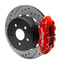 Load image into Gallery viewer, WIL140-15930-DR-Wilwood Superlite 4R Rear Brake Kit 14.00 Red 2018-Up Jeep JL SRP w/Lines-Big Brake Kits-Wilwood