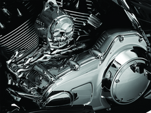 Load image into Gallery viewer, KUR7780-Kuryakyn Inner Primary Cover 07-16 Touring Chrome-Engine Covers-Kuryakyn