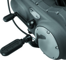 Load image into Gallery viewer, KUR7032-Kuryakyn Heavy Industry Pegs With Adapters Satin Black-Footpegs-Kuryakyn