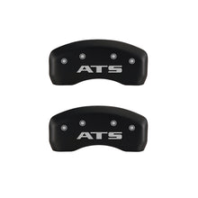 Load image into Gallery viewer, MGP35007SATSRD-MGP 4 Caliper Covers Engraved Front Cadillac Engraved Rear ATS Red finish silver ch-Caliper Covers-MGP