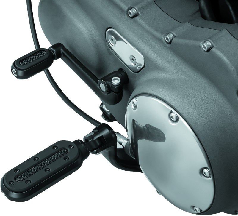 KUR7036-Kuryakyn Heavy Industry Shift Peg Satin Black-Footpegs-Kuryakyn