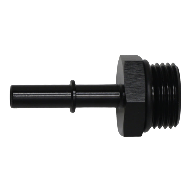 DeatschWerks 10AN ORB Male to 5/16in Male EFI Quick Connect Adapter - Anodized Matte Black-Fuel Components Misc-DeatschWerks