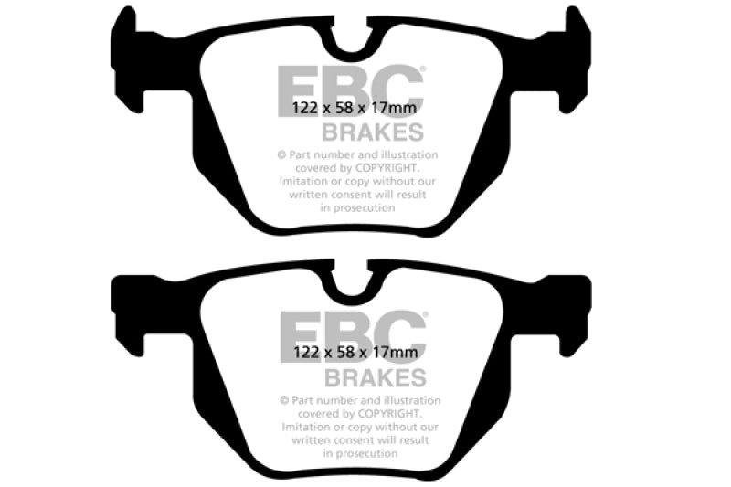 EBCUD1170-EBC 13+ BMW X1 3.0 Turbo (35i) Ultimax2 Rear Brake Pads-Brake Pads - OE-EBC